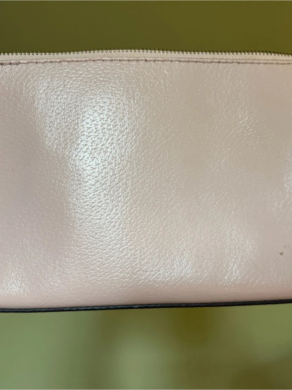 kate spade Pale Pink Pebbled Leather Chain Shoulder Bag